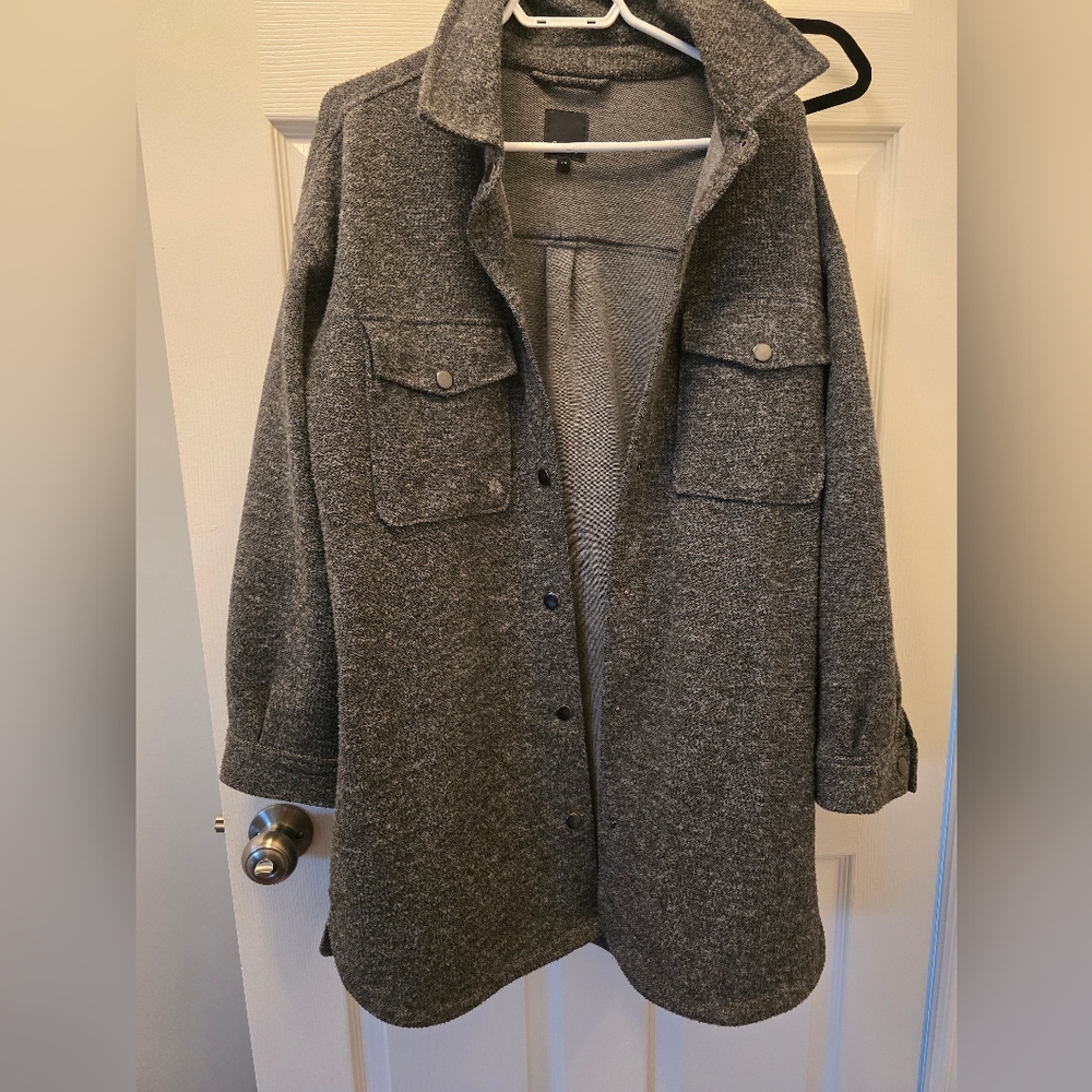 Grey shacket
